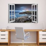 IMPRESSIVE 3D WINDOW WALL DECALS, REMOVABLE WALL STICKERS, WALL DECOR - Image 2