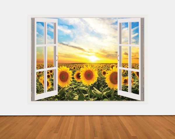 IMPRESSIVE 3D WINDOW WALL DECALS, REMOVABLE WALL STICKERS, WALL DECOR - Image 4