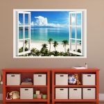 IMPRESSIVE 3D WINDOW WALL DECALS, REMOVABLE WALL STICKERS, WALL DECOR - Image 3