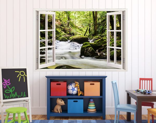 IMPRESSIVE 3D WINDOW WALL DECALS, REMOVABLE WALL STICKERS, WALL DECOR - Image 3