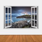 IMPRESSIVE 3D WINDOW WALL DECALS, REMOVABLE WALL STICKERS, WALL DECOR - Image 3
