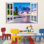 IMPRESSIVE 3D WINDOW WALL DECALS, REMOVABLE WALL STICKERS, WALL DECOR - Image 4