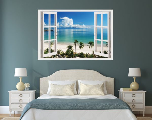 IMPRESSIVE 3D WINDOW WALL DECALS, REMOVABLE WALL STICKERS, WALL DECOR - Image 2