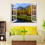 IMPRESSIVE 3D WINDOW WALL DECALS, REMOVABLE WALL STICKERS, WALL DECOR - Image 3