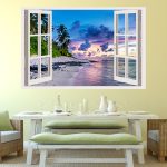 IMPRESSIVE 3D WINDOW WALL DECALS, REMOVABLE WALL STICKERS, WALL DECOR - Image 2