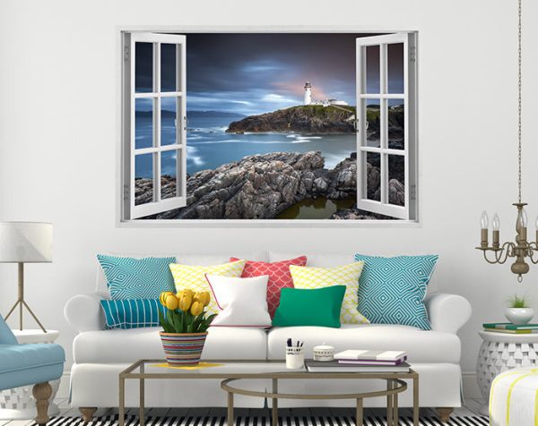 IMPRESSIVE 3D WINDOW WALL DECALS, REMOVABLE WALL STICKERS, WALL DECOR - Image 4