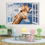 IMPRESSIVE 3D WINDOW WALL DECALS, REMOVABLE WALL STICKERS, WALL DECOR - Image 3