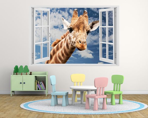 IMPRESSIVE 3D WINDOW WALL DECALS, REMOVABLE WALL STICKERS, WALL DECOR - Image 3