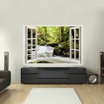 IMPRESSIVE 3D WINDOW WALL DECALS, REMOVABLE WALL STICKERS, WALL DECOR - Image 2