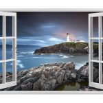 IMPRESSIVE 3D WINDOW WALL DECALS, REMOVABLE WALL STICKERS, WALL DECOR