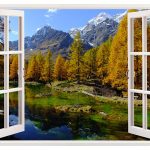 IMPRESSIVE 3D WINDOW WALL DECALS, REMOVABLE WALL STICKERS, WALL DECOR