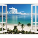 IMPRESSIVE 3D WINDOW WALL DECALS, REMOVABLE WALL STICKERS, WALL DECOR
