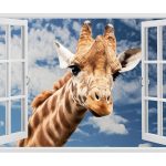 IMPRESSIVE 3D WINDOW WALL DECALS, REMOVABLE WALL STICKERS, WALL DECOR