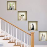 3D Niche Wall Art Decals - Set Of 4 | Easy To Apply, Stunning Decorative Stickers For Home And Office - Image 2