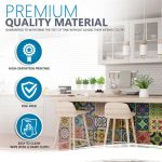 Mexican Tile Stickers multicolor tiles colored backsplash for home walls Model - C - Image 10
