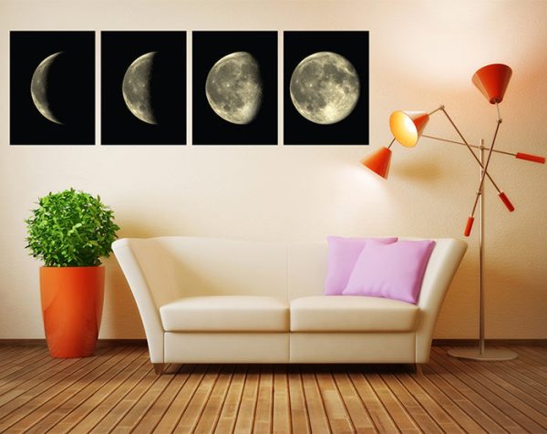 Moon Phases Set Of 4 Wall Decals - Image 8