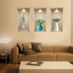 3D Niche Wall Art Decals - Set Of 3 | Easy To Apply, Stunning Decorative Stickers For Home And Office - Image 2