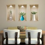 3D Niche Wall Art Decals - Set Of 3 | Easy To Apply, Stunning Decorative Stickers For Home And Office - Image 3