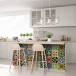Mexican Tile Stickers multicolor tiles colored backsplash for home walls Model - C - Image 7