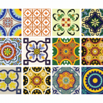 Mexican Tile Stickers multicolor tiles colored backsplash for home walls Model - C - Image 13