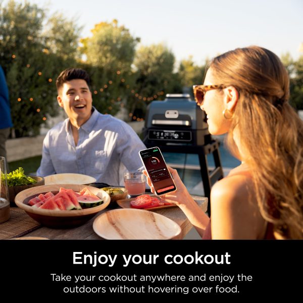 Woodfire ProConnect XL 180 sq in 1760 Watts Electric Outdoor Grill, Real Wood Pellet Flavor - Image 7