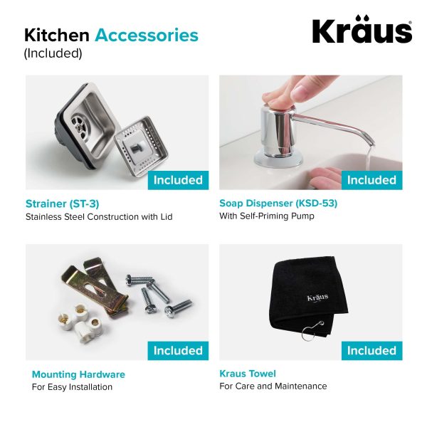 18.5-in x 24-in 1-Basin Stainless Steel Undermount Laundry Sink with Drain with Faucet - Image 4