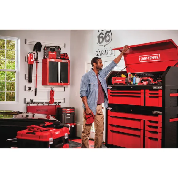 CRAFTSMAN CMST22800RB 2000 Steel Wall-mounted Garage Cabinet in Red (28-in W x 28-in H x 12-in D) - Image 12