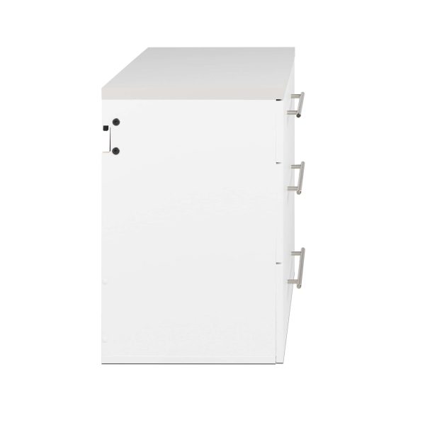 HangUps 30-in W x 72-in H Wood Composite White Wall-mount Utility Storage Cabinet - Image 4