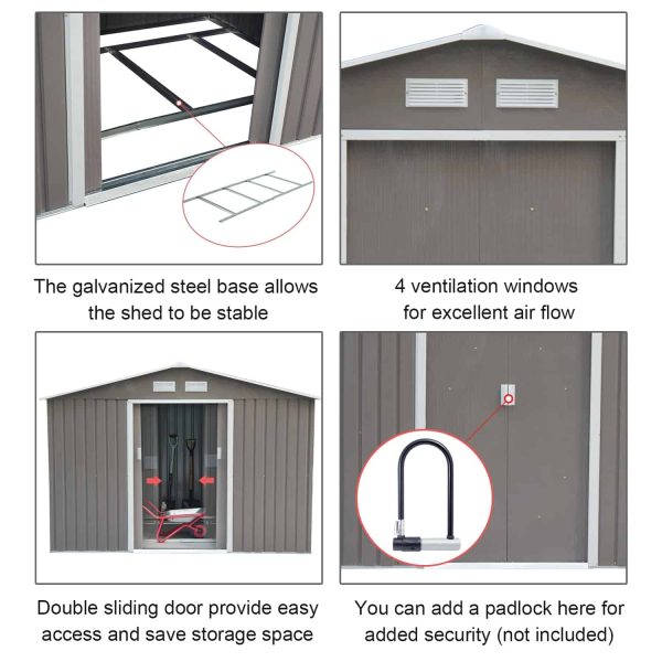 Vinyl-coated Steel Storage Shed - Image 7
