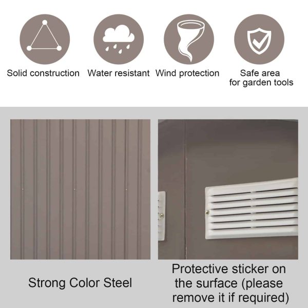 Vinyl-coated Steel Storage Shed - Image 6