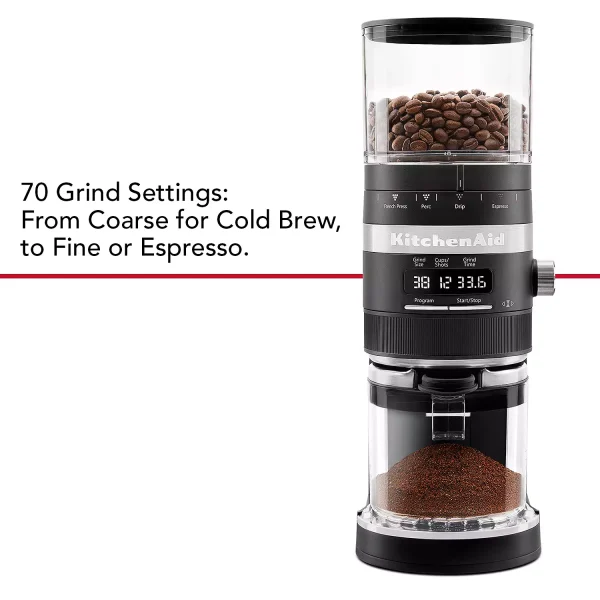 KCG8433 Burr Coffee Grinder    Onyx Black - Image 5