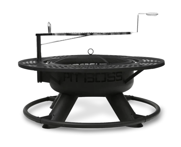 45.3-in W Black Sand Powder Coat Steel Wood-Burning Fire Pit