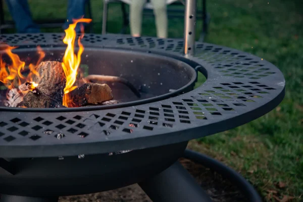 45.3-in W Black Sand Powder Coat Steel Wood-Burning Fire Pit - Image 2