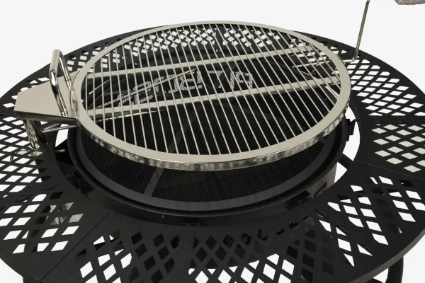 45.3-in W Black Sand Powder Coat Steel Wood-Burning Fire Pit - Image 10