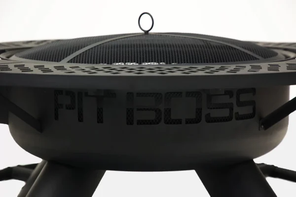45.3-in W Black Sand Powder Coat Steel Wood-Burning Fire Pit - Image 12