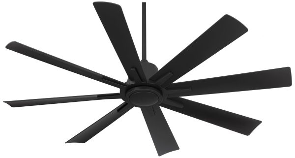 Vieja 54  Inspirit Matte Black LED Damp Remote Ceiling Fan - Image 3