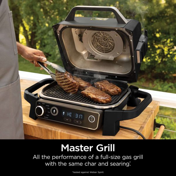 Woodfire 7-in-1 Outdoor Grill and Smoker 1760-Watt Grey Electric Grill - Image 3