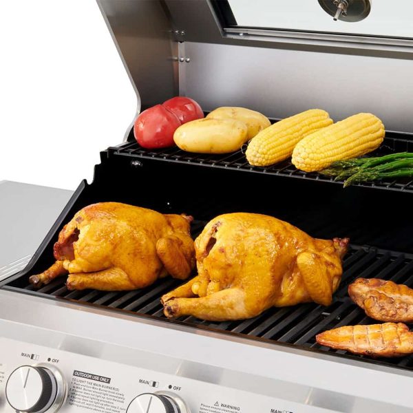 Clearview Stainless Steel 3-Burner Liquid Propane Gas Grill - Image 7