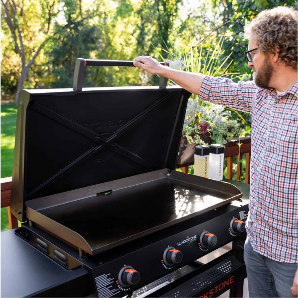 36  Culinary Omnivore Griddle with Hood 4-Burner Liquid Propane Flat Top Grill - Image 4