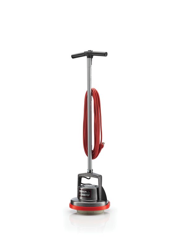 Oreck Commercial Orbiter Hard Floor Cleaner Machine, Multi-Purpose Floor Cleaning, Gray/Red - Image 2