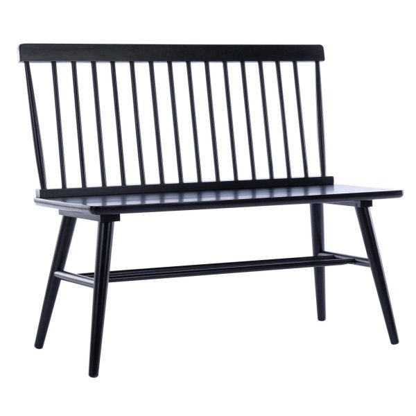 Duhome Elegant Lifestyle Duhome Entryway Bench, Black Dining Bench with Spindle Back Farmhouse Wood Windsor Bench - Image 6