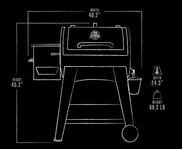 Wood Pellet FB440 518-Sq in Matte Black Pellet Grill - Image 7