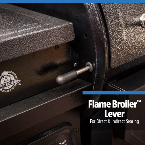 Wood Pellet Pro Series 850-Sq in Hammertone Pellet Grill with Smart Compatibility - Image 5