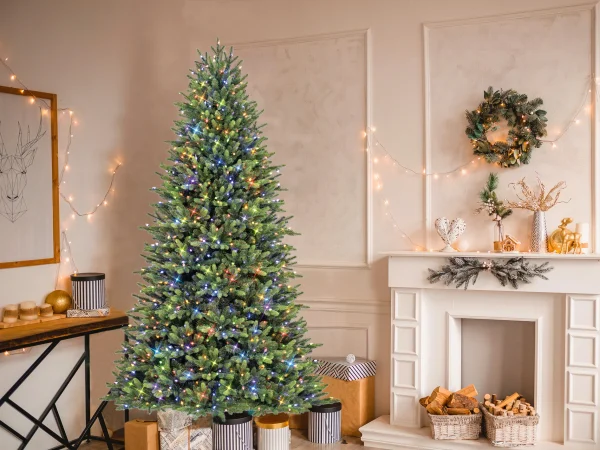 7.5-ft Pinehurst Fir Easy Shape Pre-lit LED Artificial Christmas Tree - Image 4