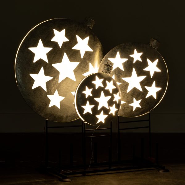 Sullivans 3-Pack 37-in Ornament Yard Decoration with White LED Lights - Image 4