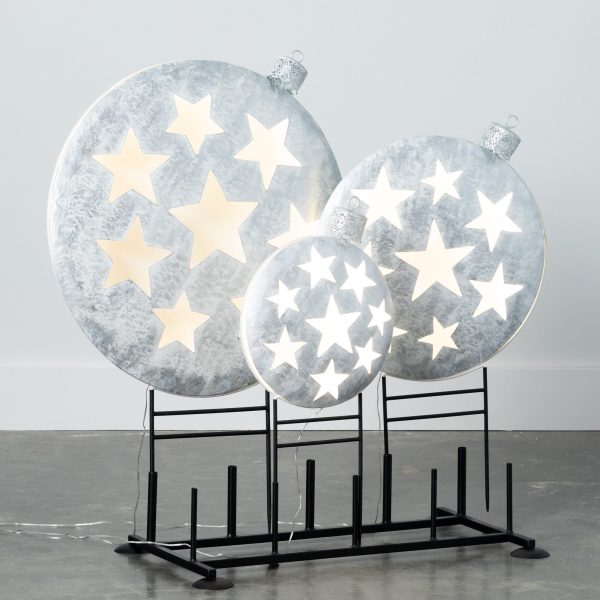 Sullivans 3-Pack 37-in Ornament Yard Decoration with White LED Lights - Image 2