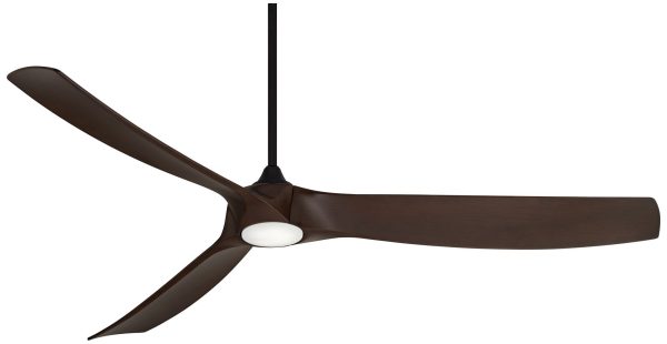 Vieja 70  Kona Wind Black-Walnut LED DC Damp Rated Ceiling Fan with Remote - Image 7