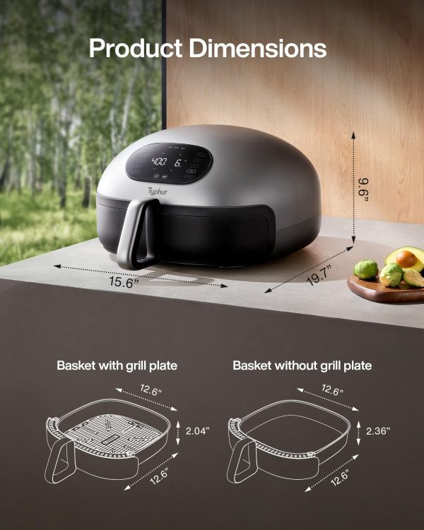 Typhur Dome Air Fryer, No.1 Cooking Speed Large Air Fryer with Superior Airflow - Image 8