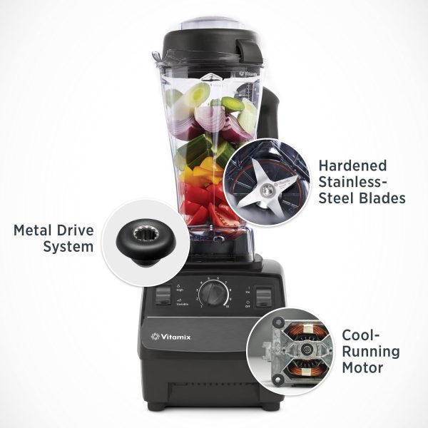 Vitamix 5200 Blender, Professional-Grade, Container, Self-Cleaning 64 oz, Black/Grey - Image 9