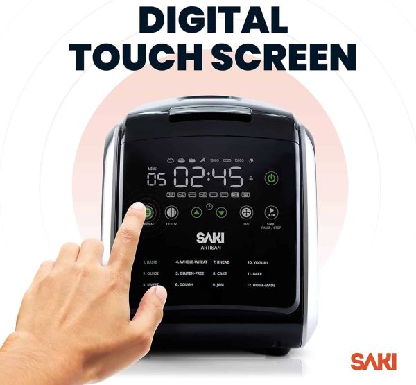 SAKI 3 LB Large Bread Maker Machine, 12-in-1 Programmable Large Bread Machine - Image 6